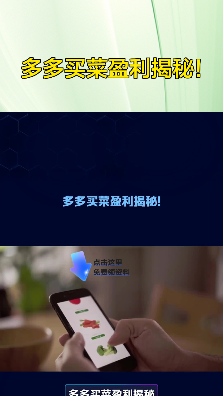 多多买菜盈利揭秘!