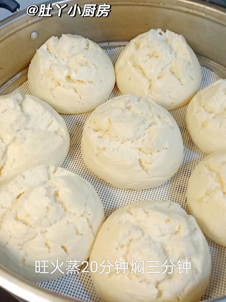 老面纯碱开花馒头做法分享