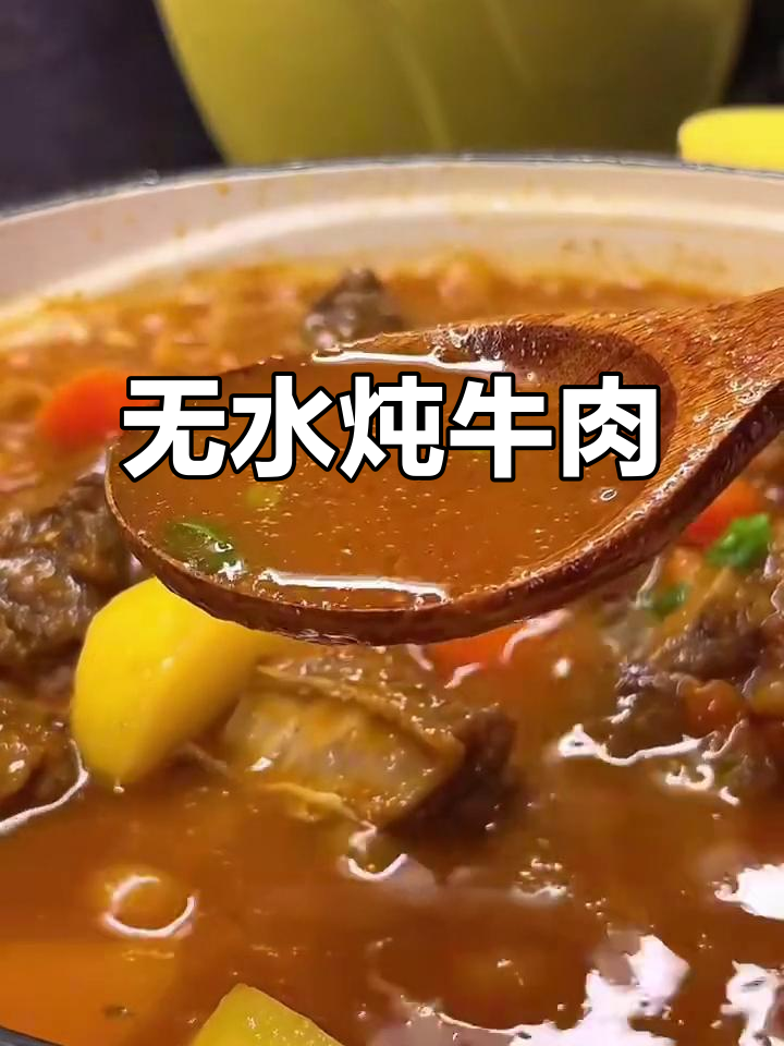 番茄浓汤炖牛肉,零水做法超嫩滑