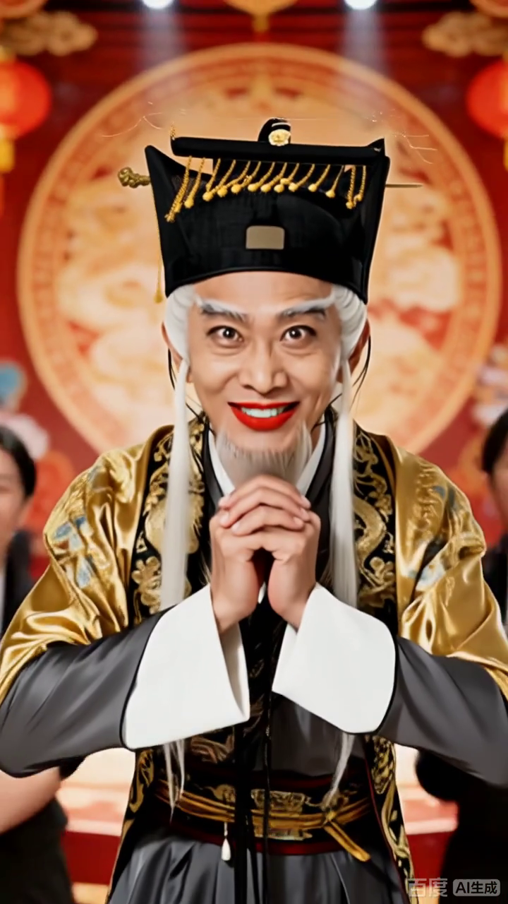 古装大叔笑出表情包