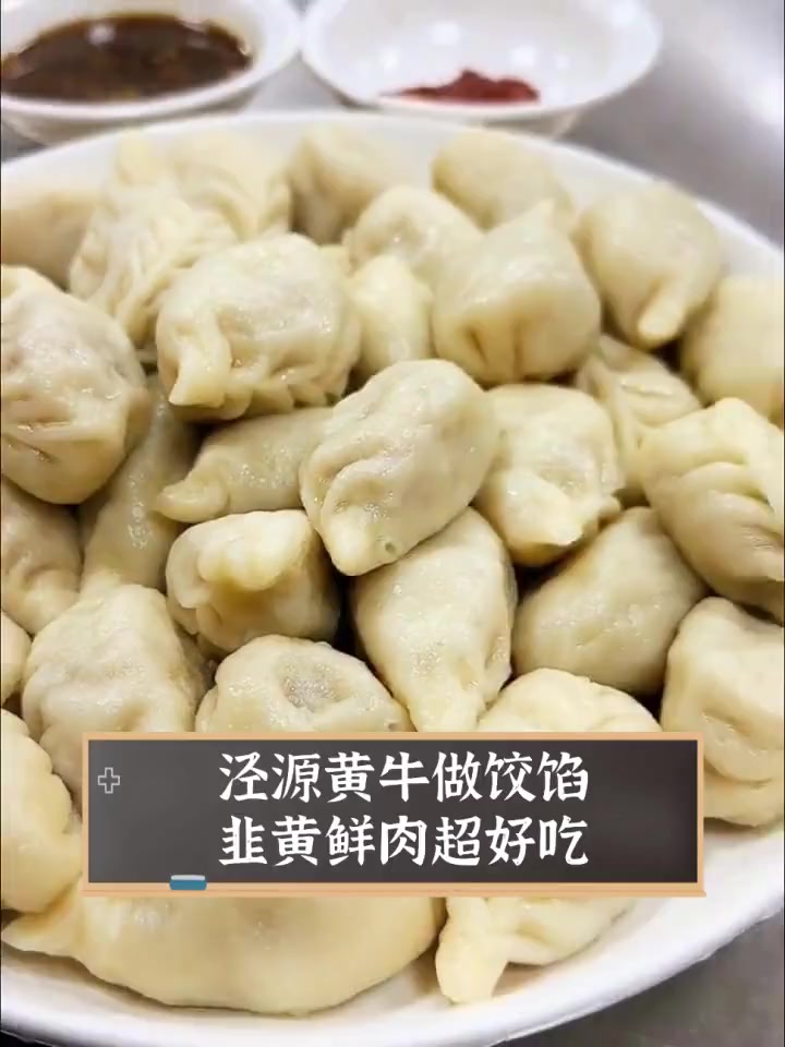 泾源黄牛做饺馅,韭黄鲜肉超好吃