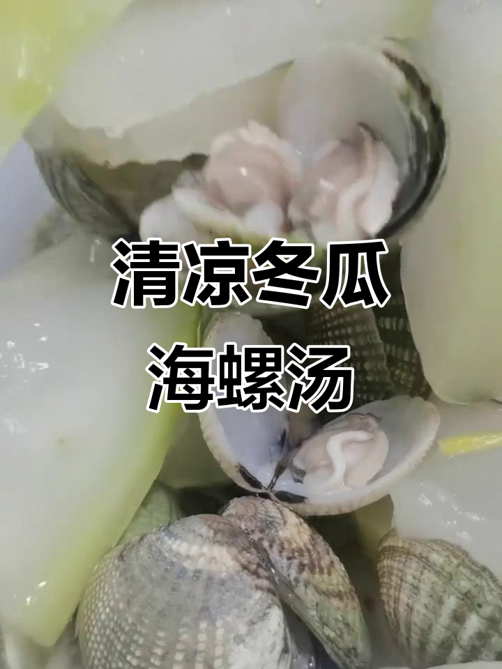 海南清凉冬瓜海螺汤,解暑又美味