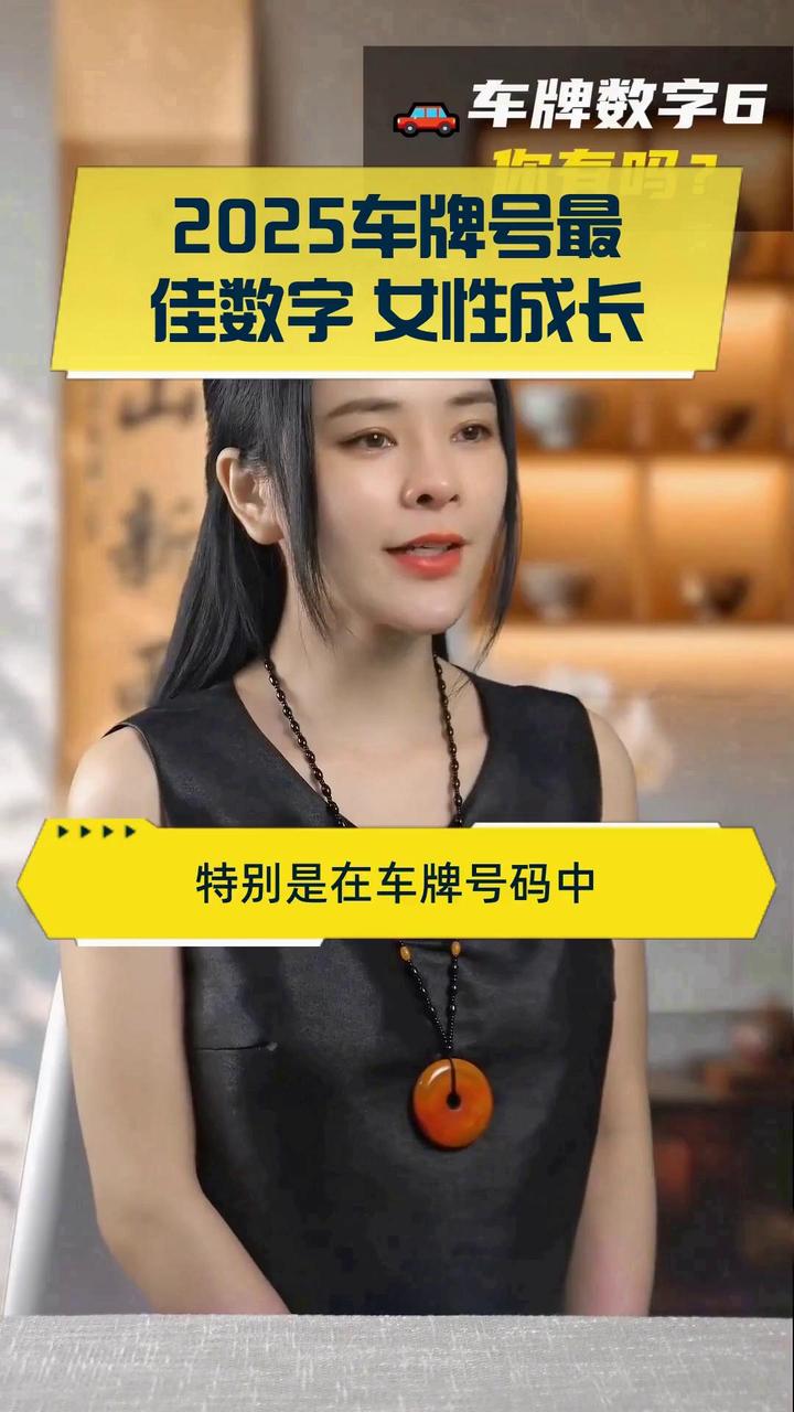 2025车牌号最佳数字 女性成长