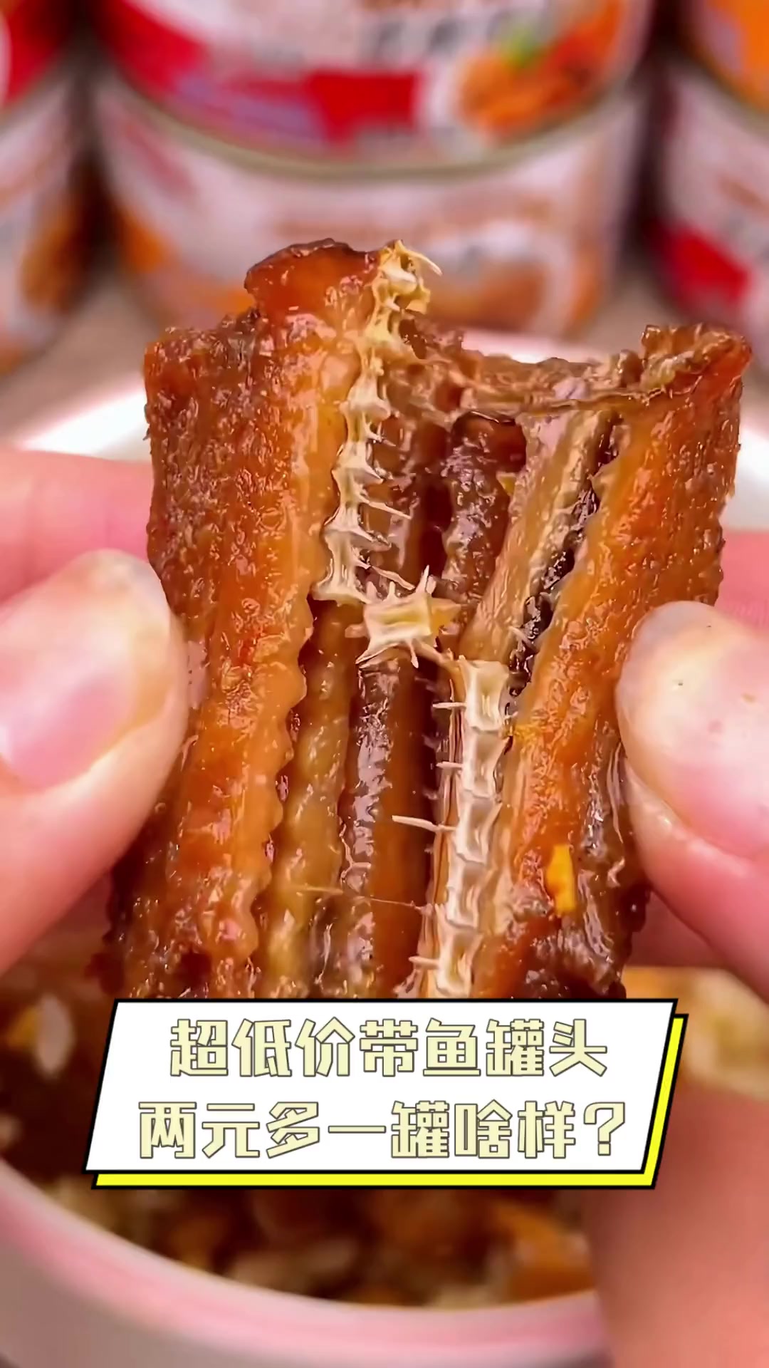 超低价带鱼罐头,两元多一罐啥样?