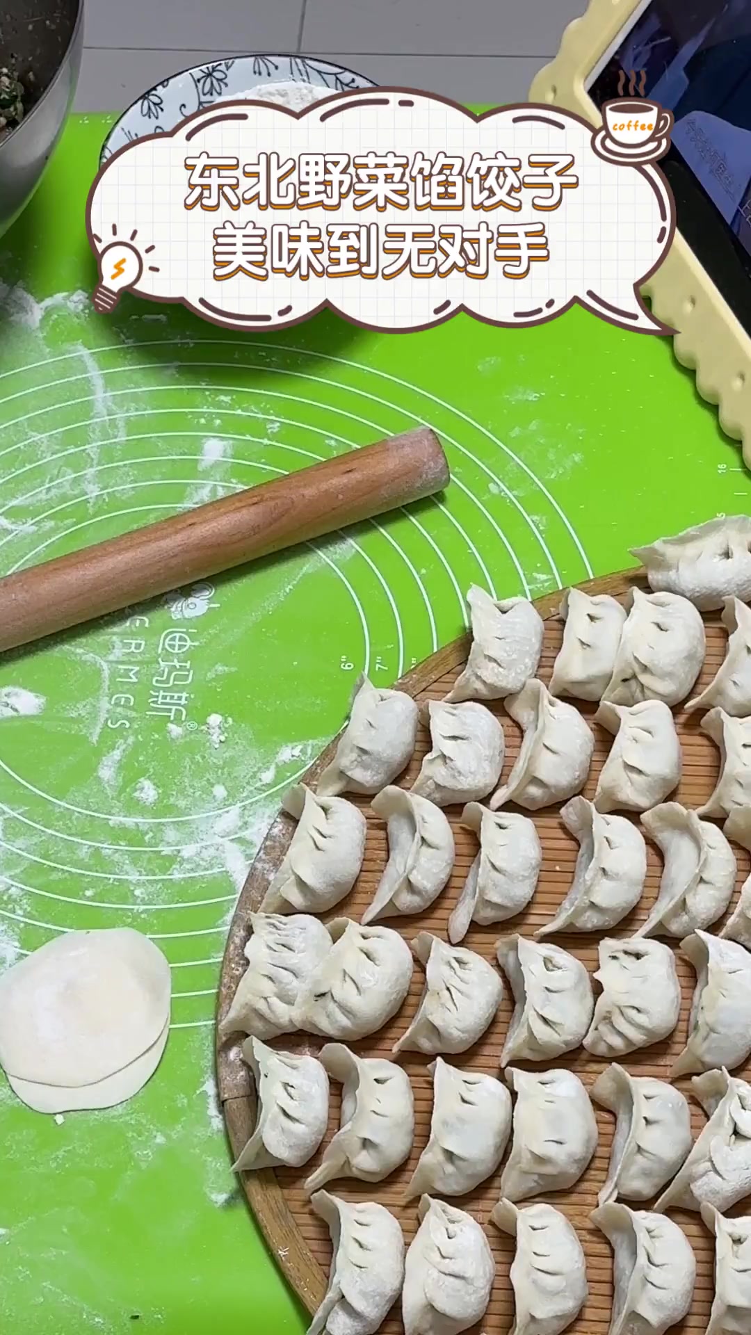 东北野菜馅饺子,美味到无对手