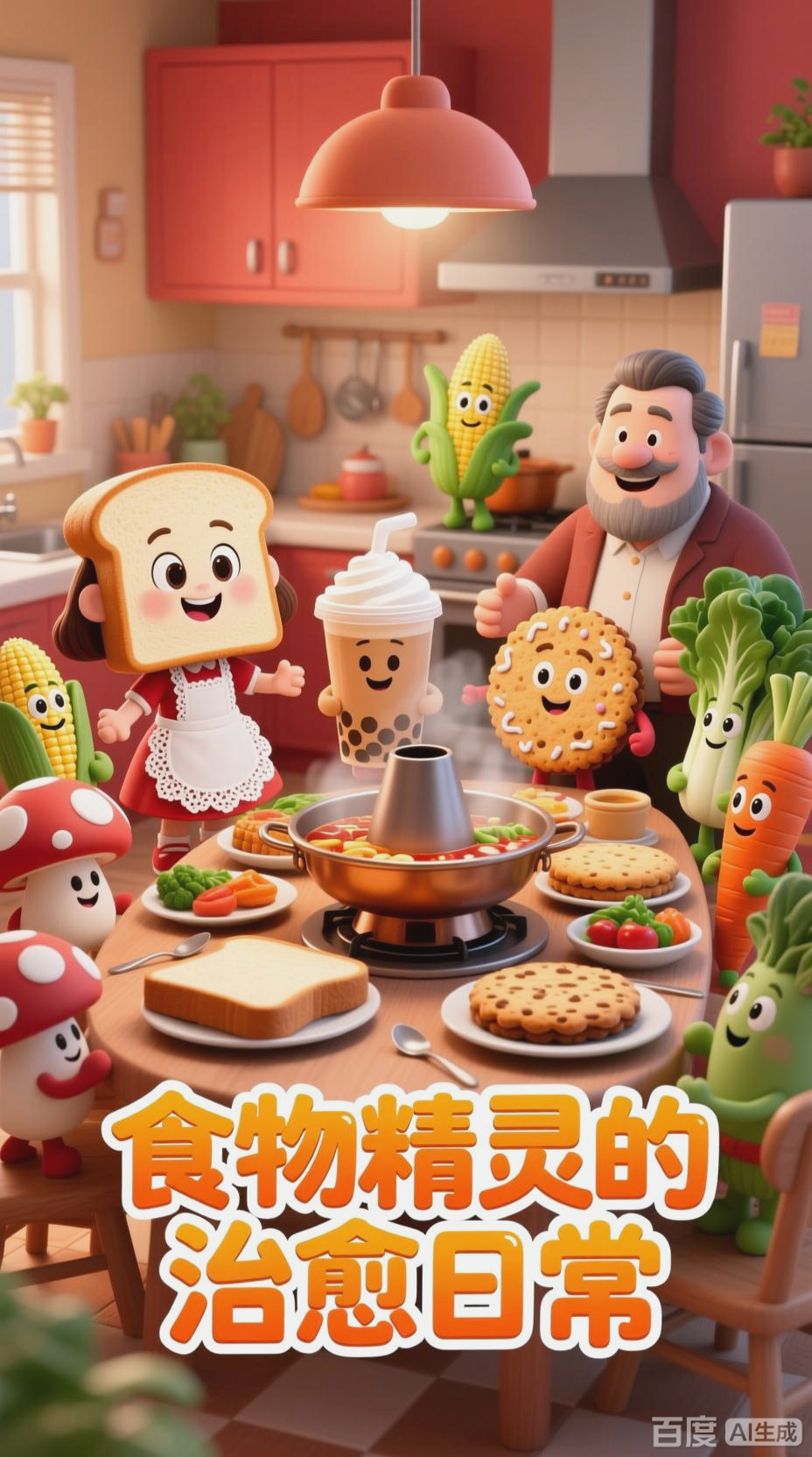食物拟人化,治愈你的每一天