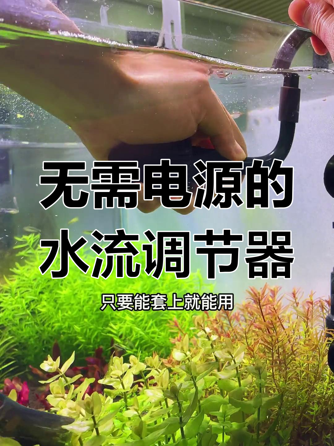 不插电的鱼缸水循环神器,让水流更均匀