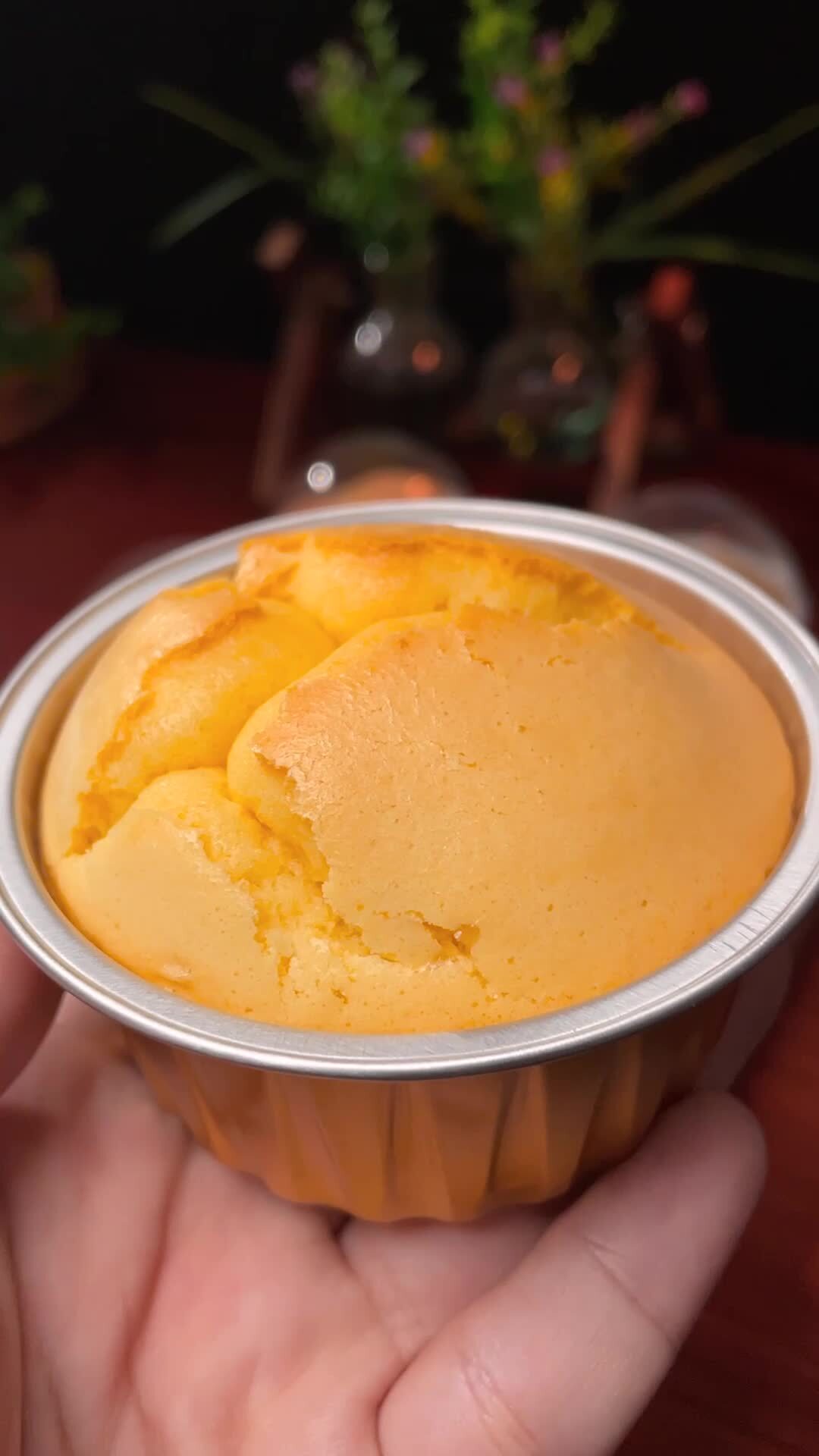 用锡纸碗做蛋糕,松软香甜