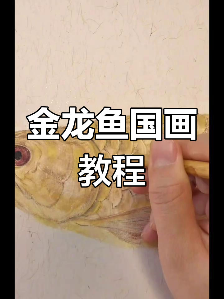 国画工笔画金龙鱼技巧解析