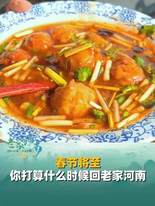 每一个IP在外的河南游子,外面的饭菜还吃得习惯吗,春节将至,你打算什么时候回老家河南