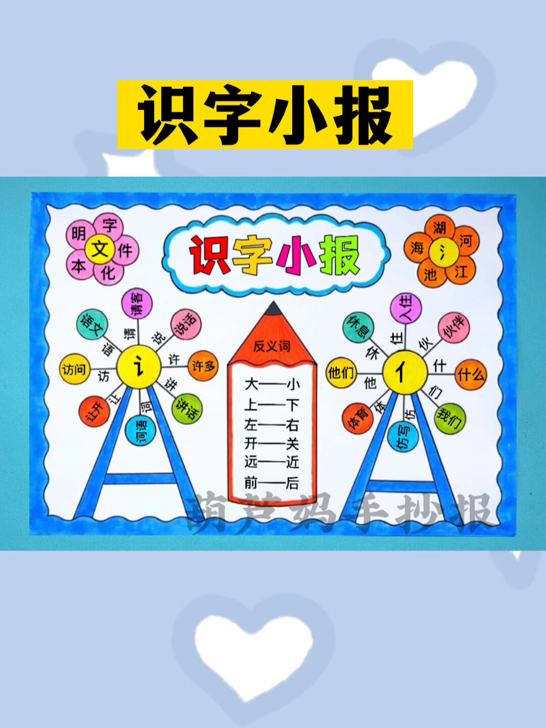 一年级语文手抄报识字小报