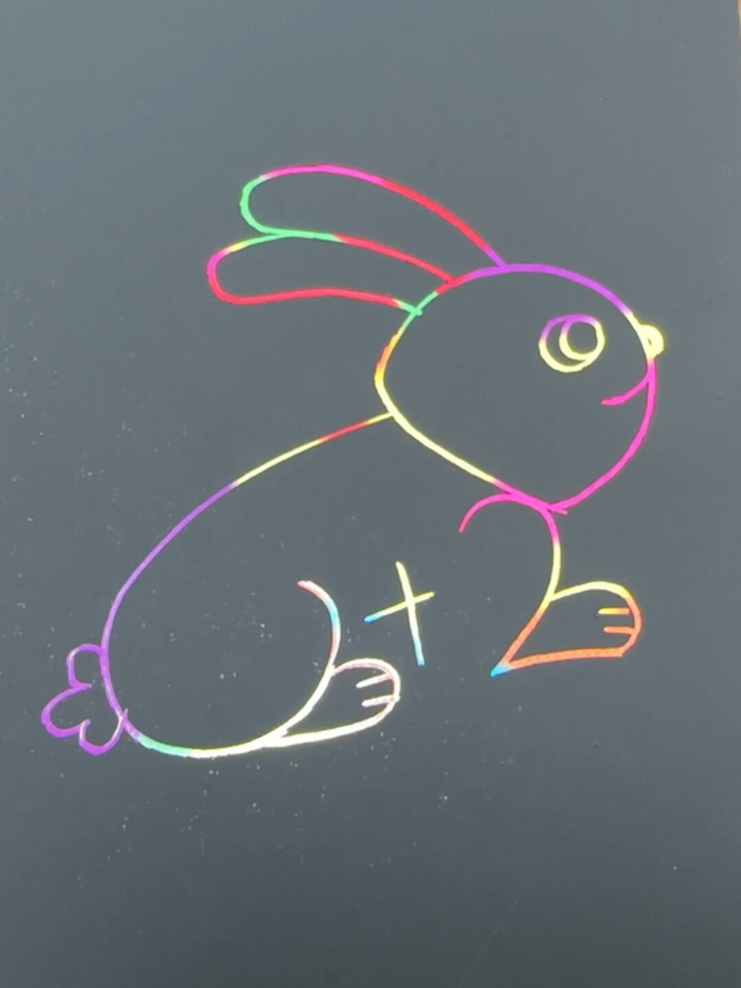 简笔画创意美术小兔子