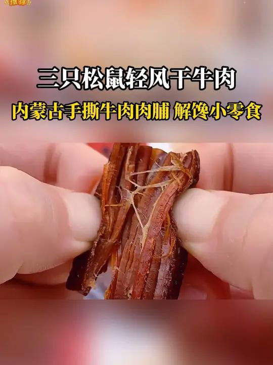 三只松鼠牛肉干也来卷了,足足一大袋才这价,真牛肉不掺假不合成,低脂高蛋白,超级香!三只松鼠