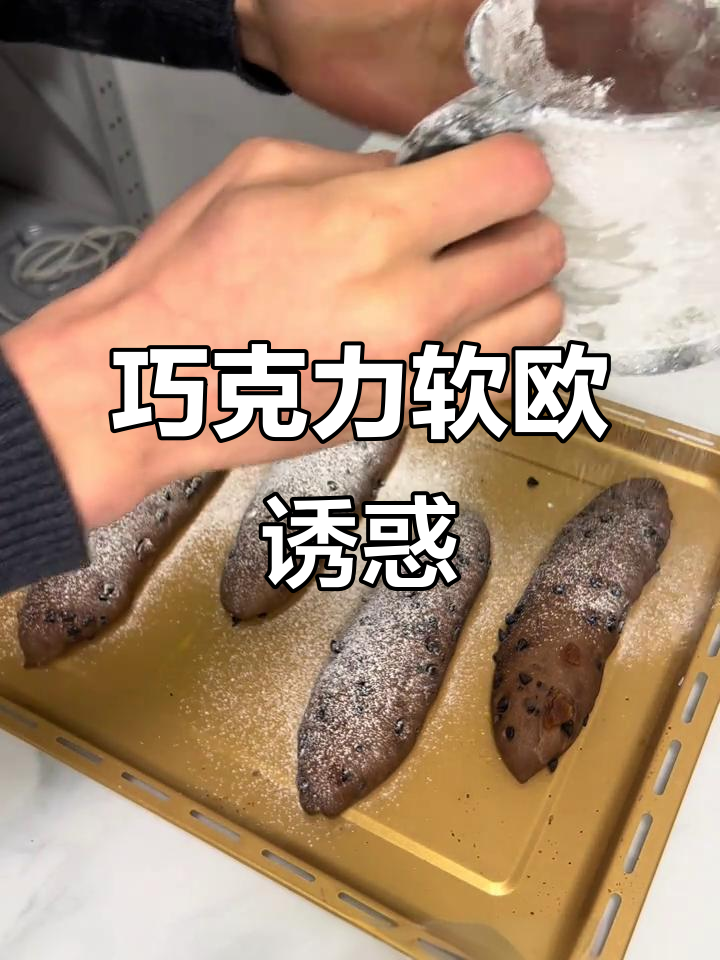 巧克力软欧,外脆内松,吃上一口停不下来!