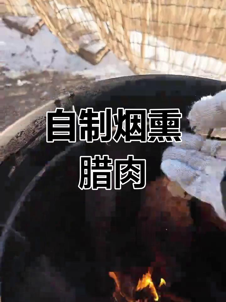 简单自制烟熏腊肉,果木炉子教程