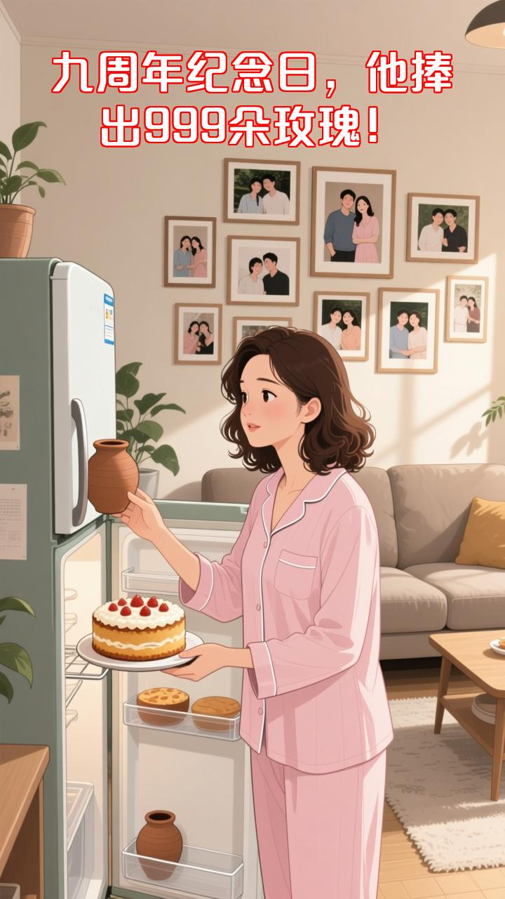 结婚九周年纪念日,她以为他忘了,直到他捧出999朵玫瑰