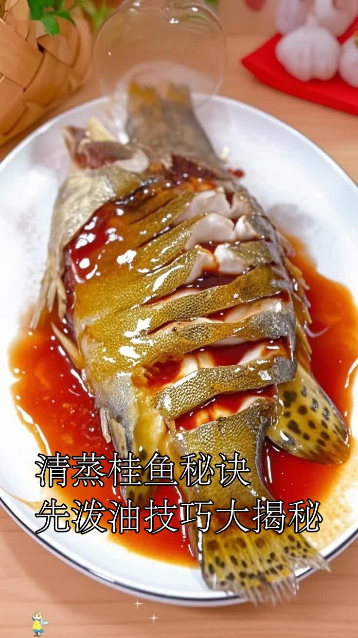 清蒸桂鱼秘诀先泼油技巧大揭秘