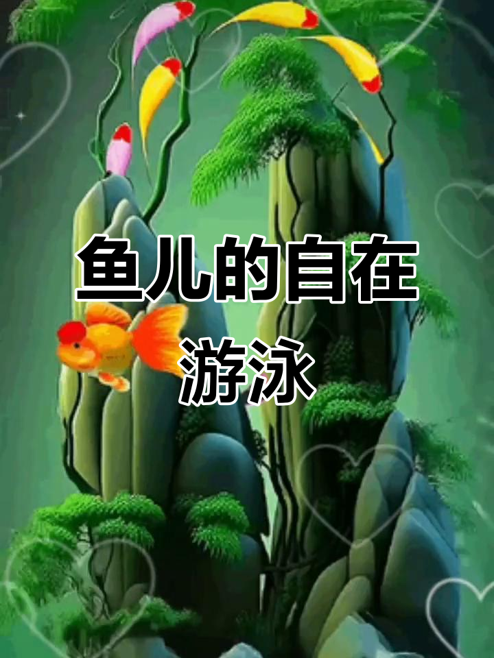 鱼儿在水中自由游动，畅享无限乐趣