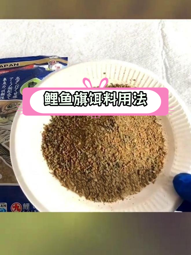 丸九鲤鱼旗饵料使用技巧