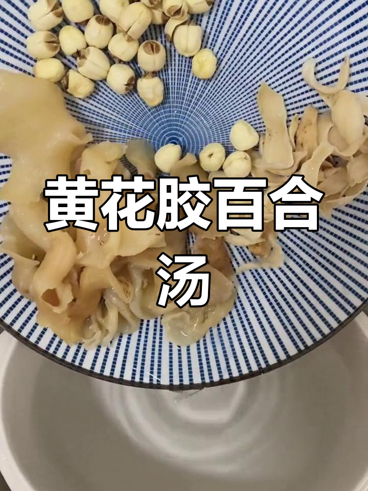 百合莲子黄花胶,润燥滋补炖汤