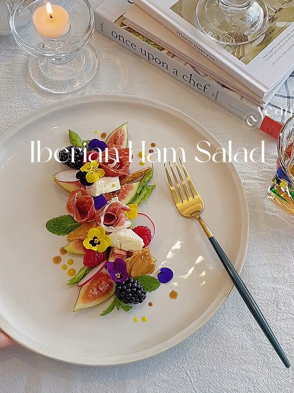 意式火腿无花果沙拉|仪式感摆盘brunch