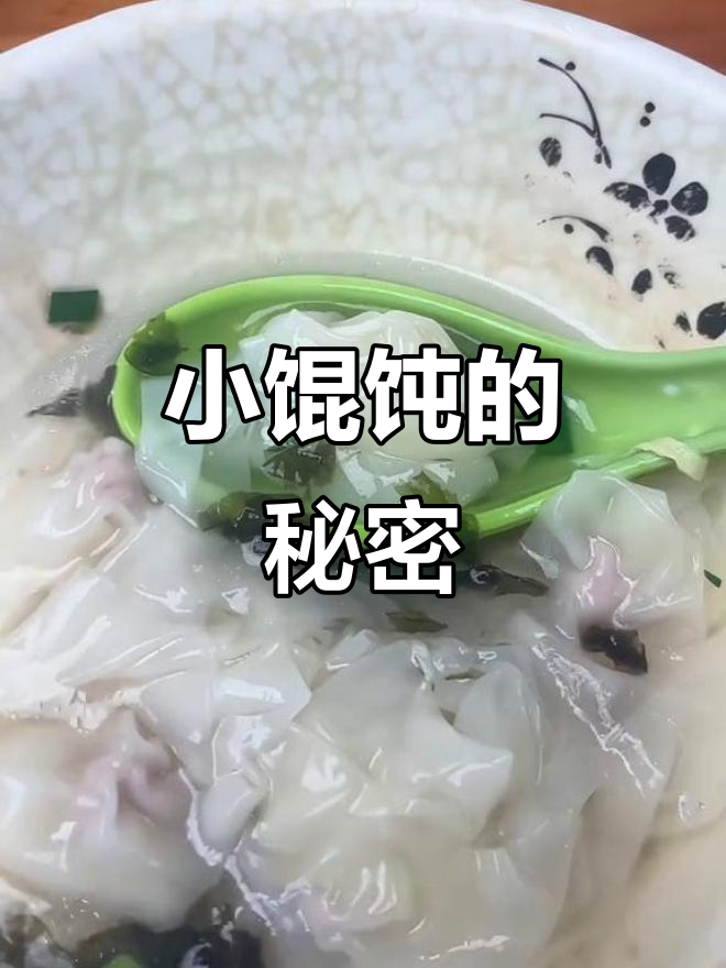 6元小馄饨,汤浓皮薄,肉馅只是点缀