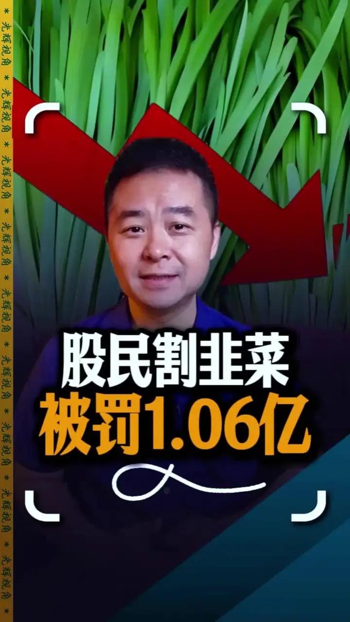 股民割韭菜反被割，1亿罚单警醒谁