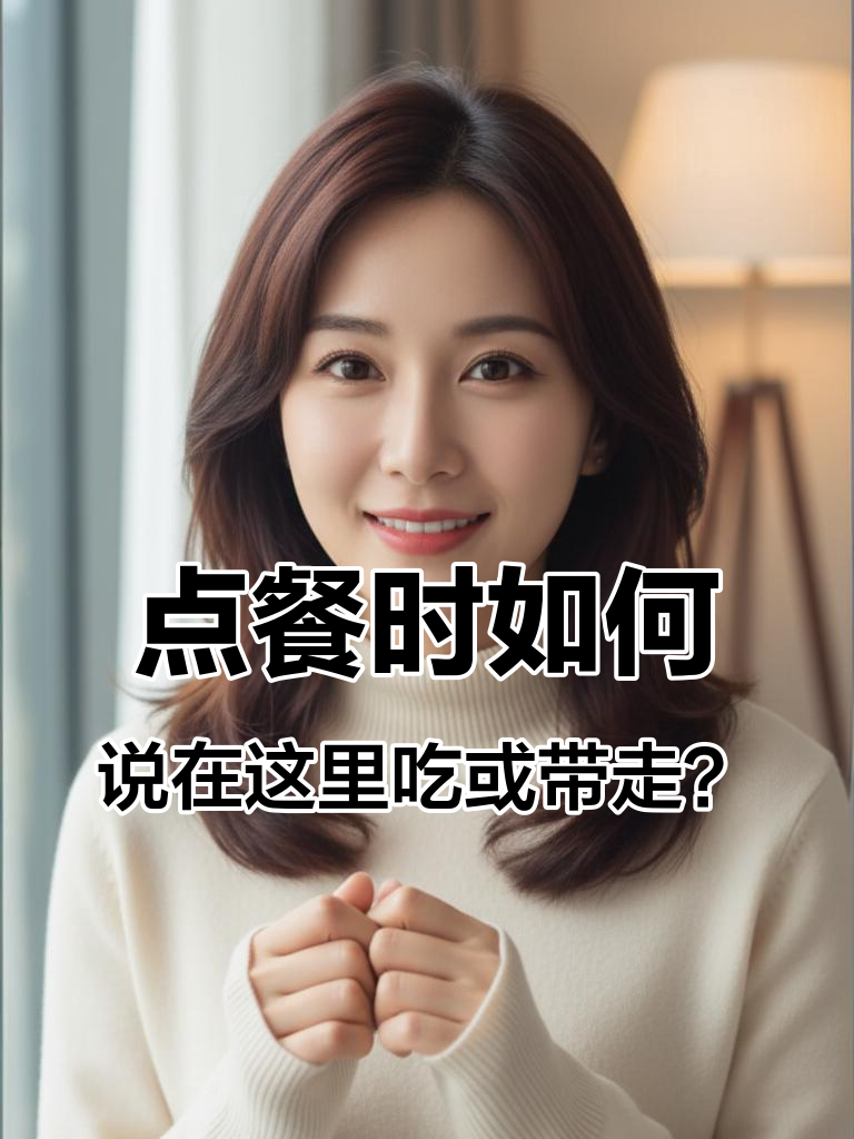 快餐店点餐必备!“在这吃还是带走”英语怎么说?