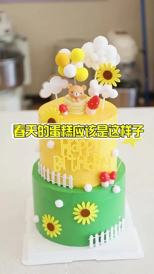 学西点学费一般多少钱 甜品 春天到了,我想蛋糕是不是也要有春天的颜色!