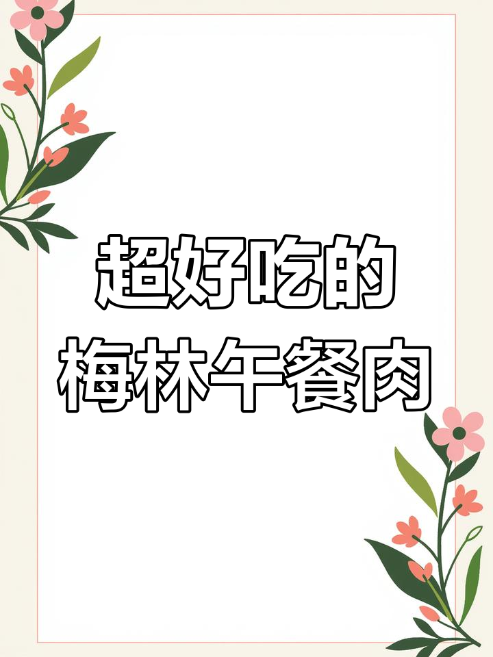 梅林午餐肉罐头,煎炸都美味,营养又健康