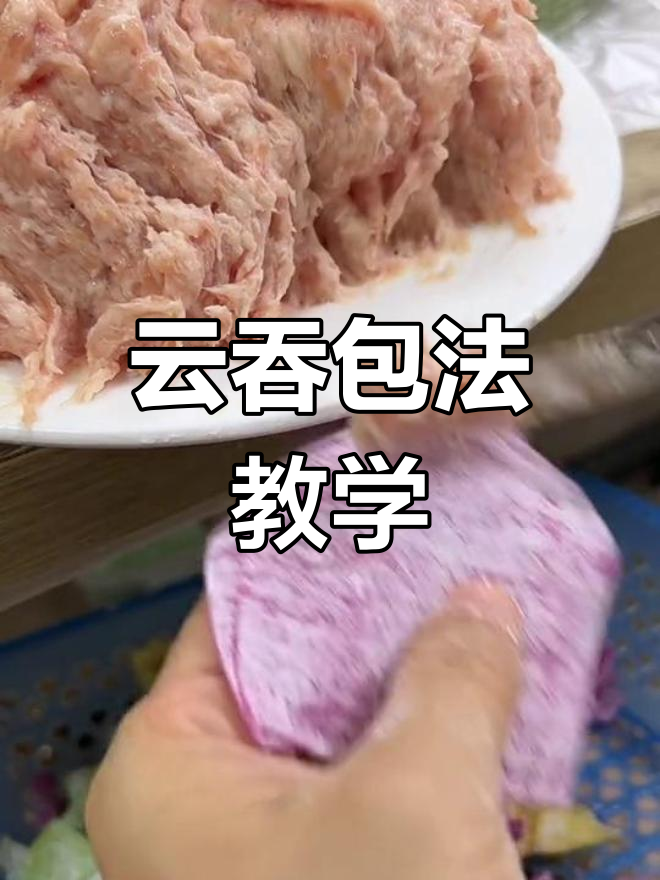 手工云吞包法全解析,慢动作演示