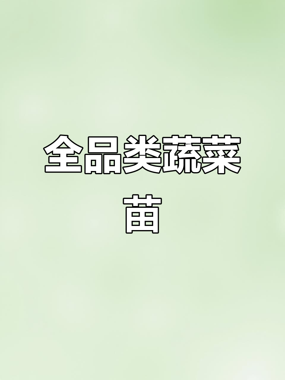 各类蔬菜苗一应俱全,基地直供,保证品质
