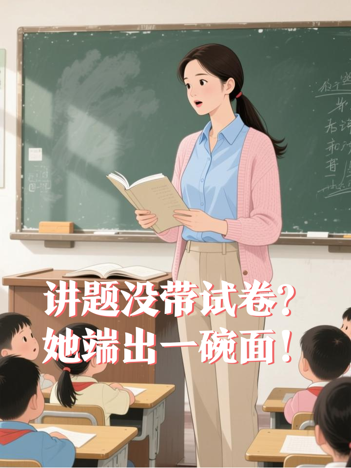 讲题时没带试卷，她端出一碗热汤面让学生集体破防！
