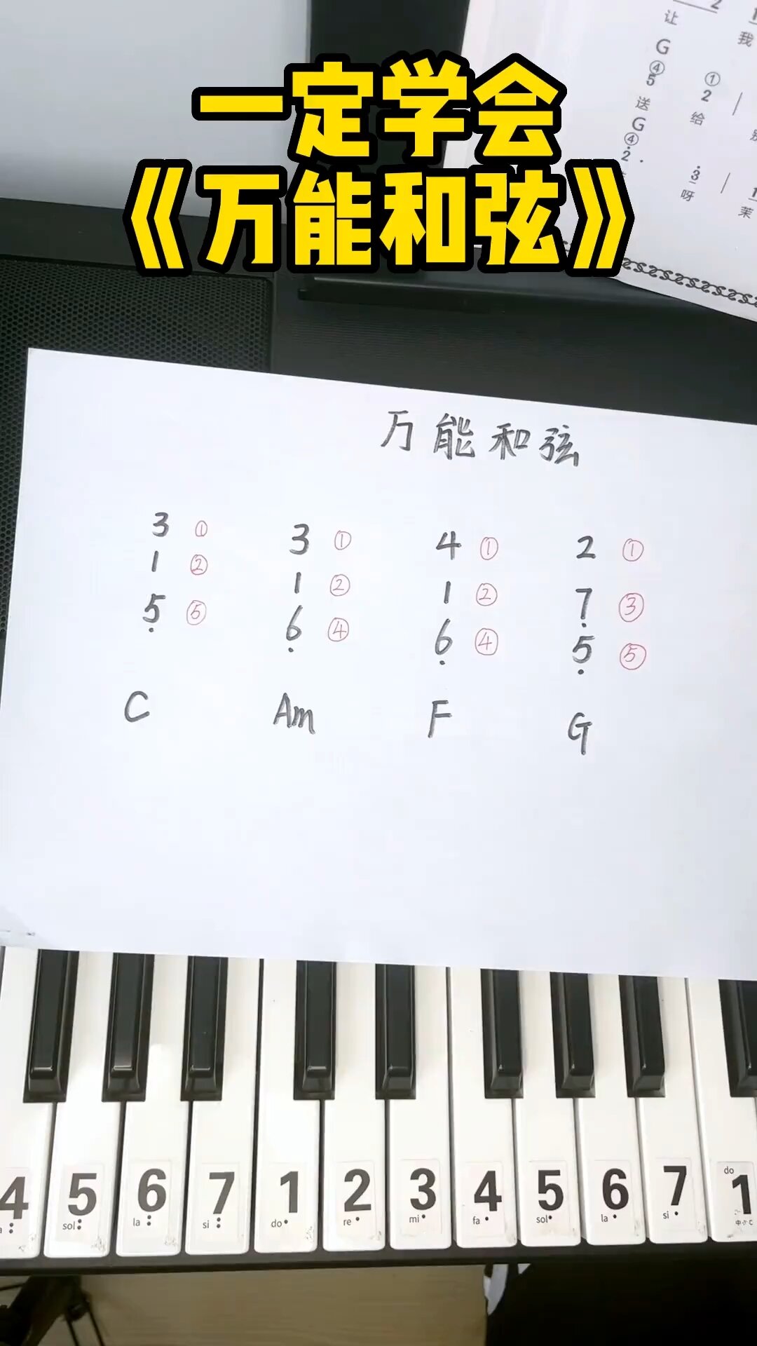 电子琴-万能和弦