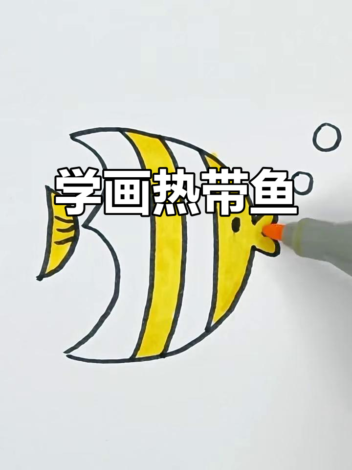 轻松画出热带鱼,简单又有趣