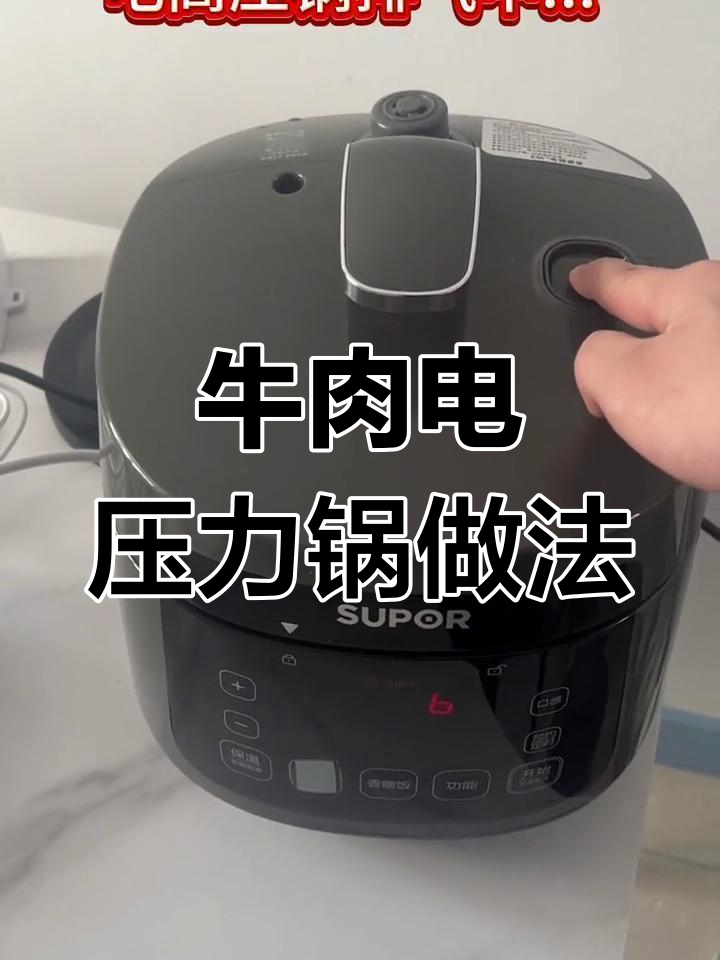 电高压锅炖牛腩,肉质嫩滑,白萝卜增添香气!