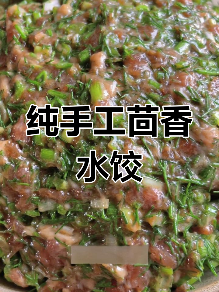 手工猪肉茴香水饺,皮薄馅大做法全揭秘