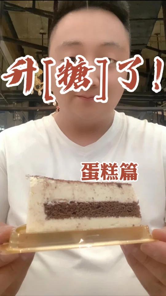升了!蛋糕篇 今天吃了一块90克的蛋糕,看90克的蛋糕会让我的血糖有什么变化。