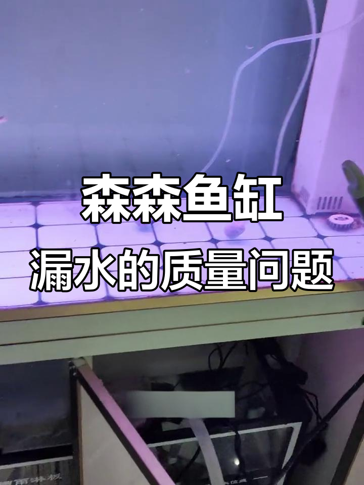 森森鱼缸底裂漏水,三个月不到就坏了