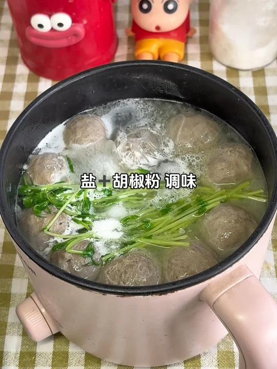 宿舍小锅|牛肉丸粉丝汤真的好鲜