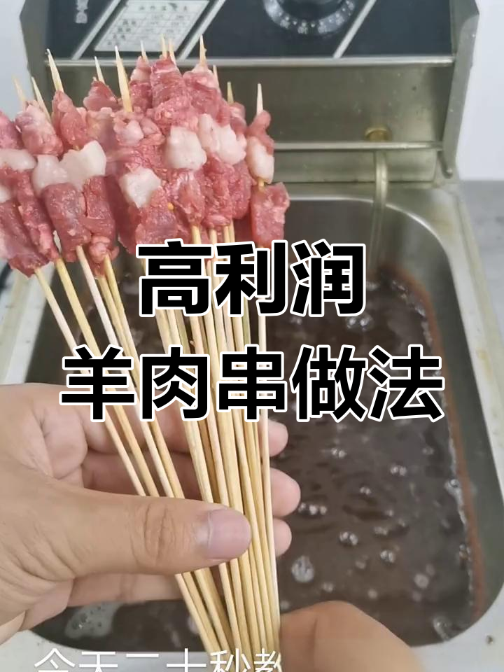 风味羊肉串制作秘籍,简单又高利润