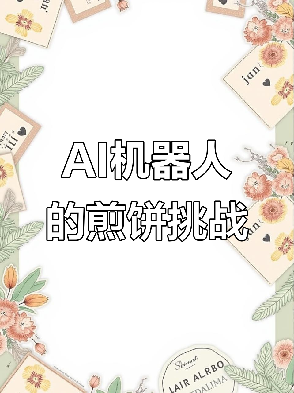 天津卫AI机器人挑战摊煎饼果子,科技与传统的完美结合