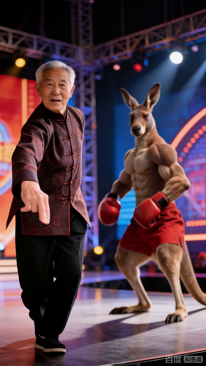 功夫爷爷VS肌肉袋鼠