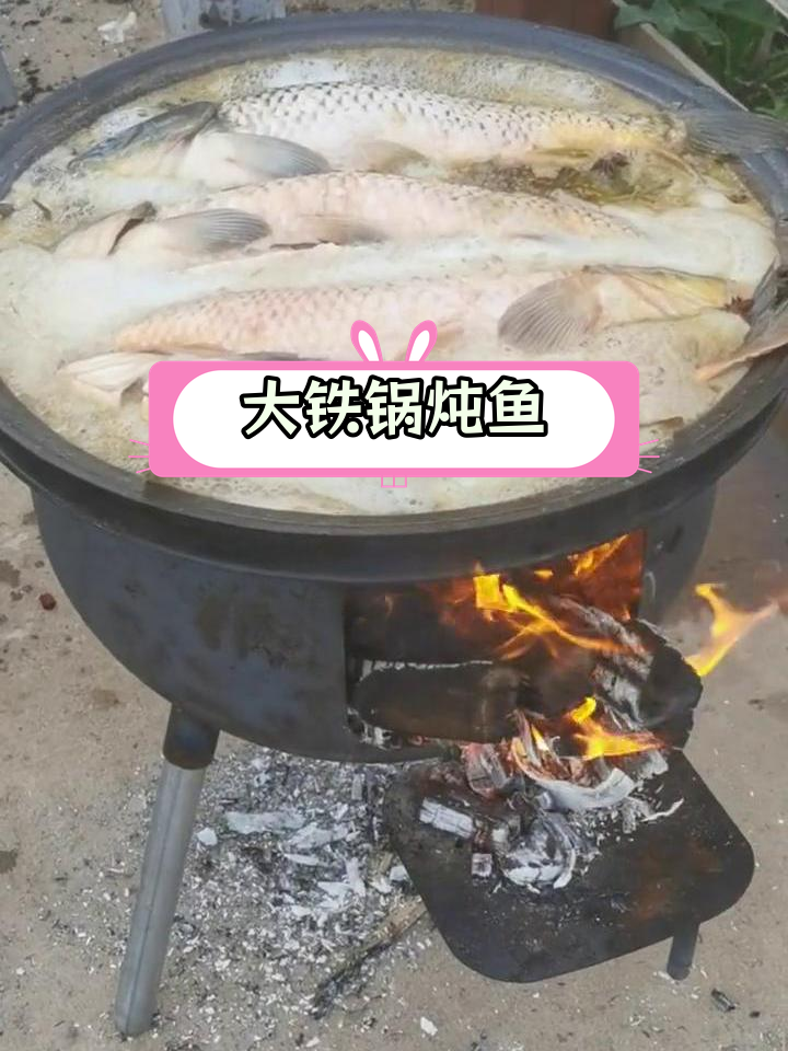 哈尔滨铁锅炖鱼,农村风味十足