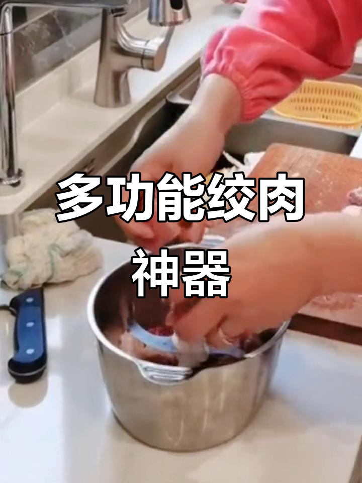 奥克斯2L绞肉机，多功能家用，和面打馅一机搞定