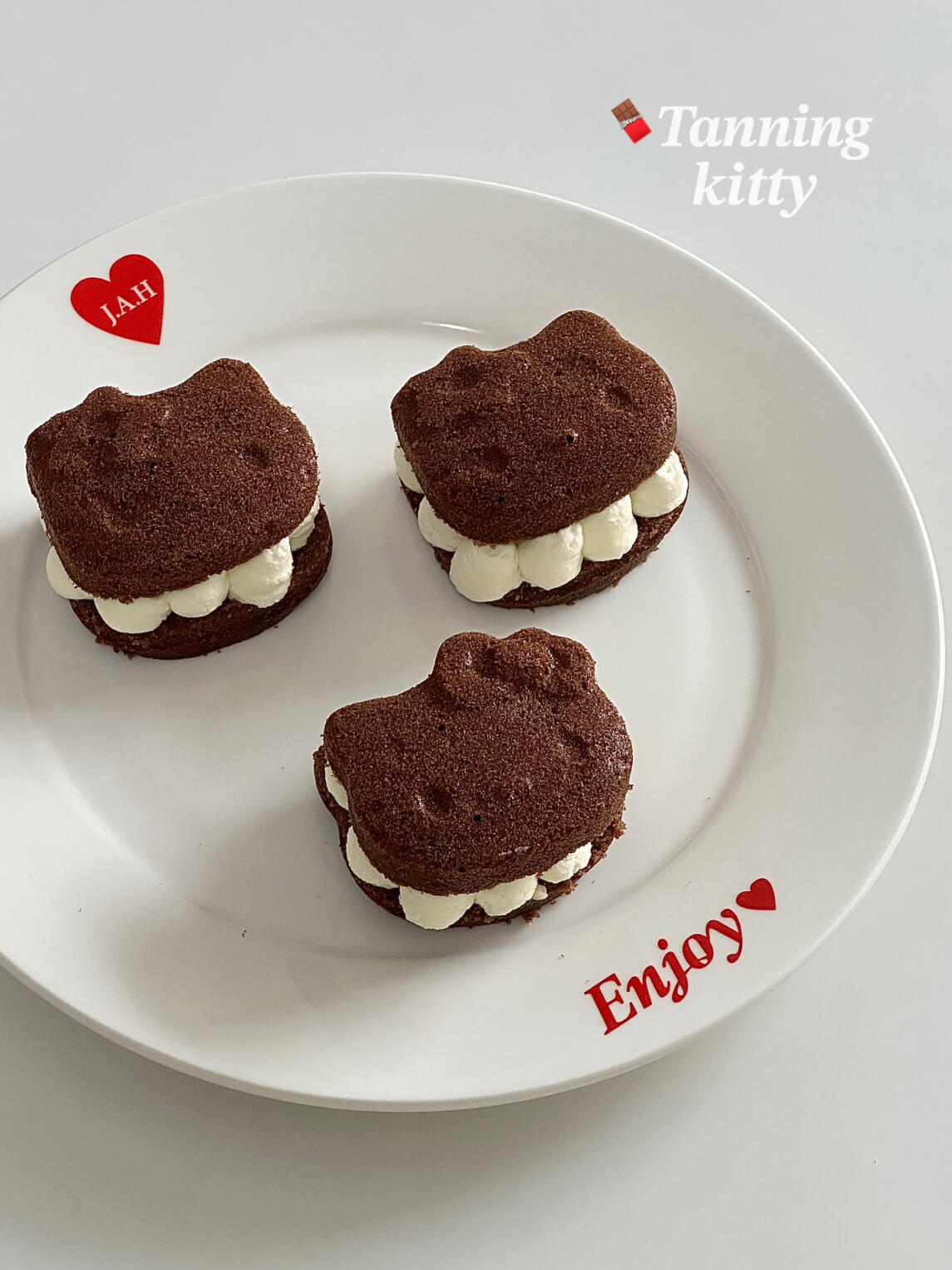 复刻韩式甜点黑皮Kitty磅蛋糕只需搅一搅