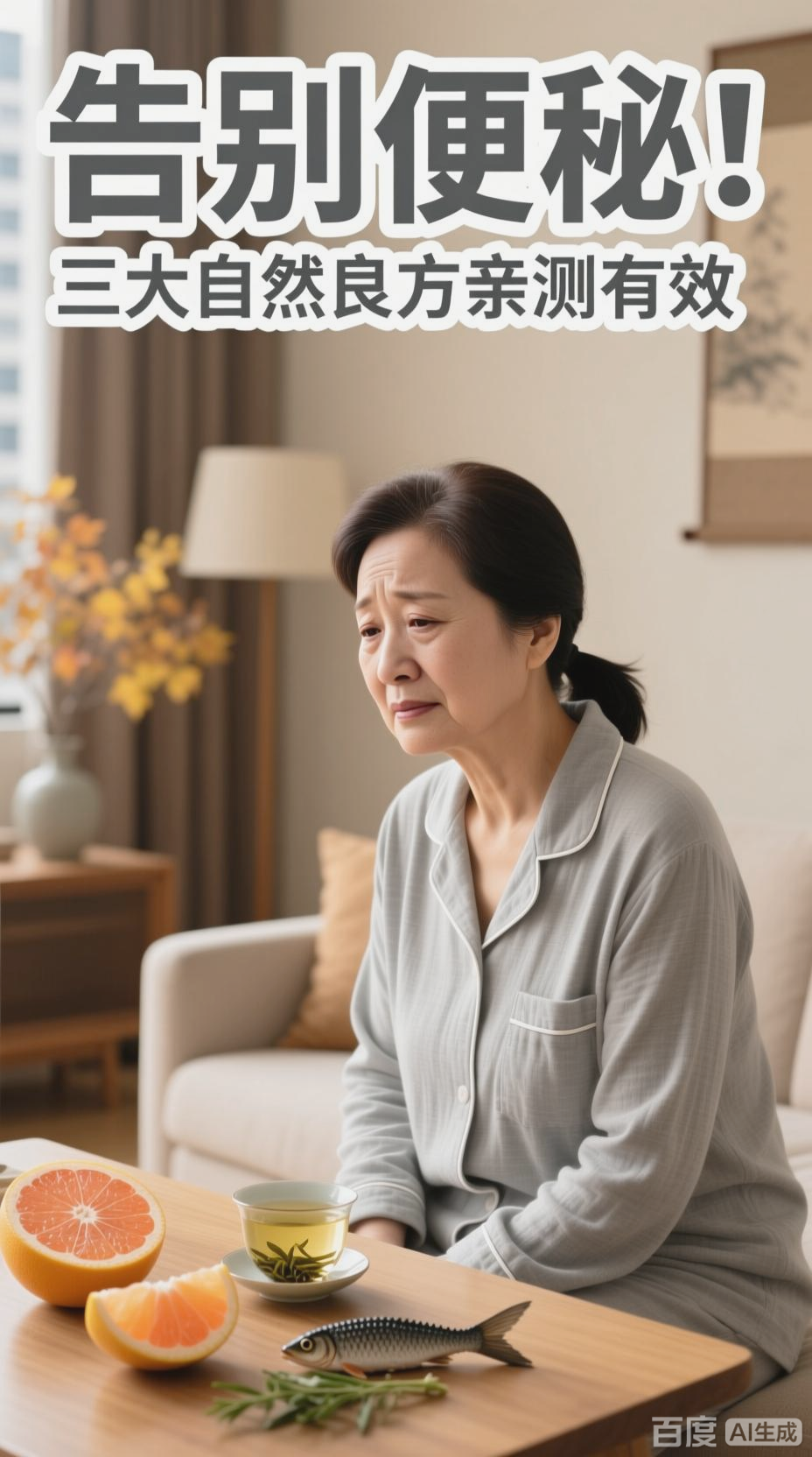 柚子、铁观音与鱼胆草，缓解便秘的良方