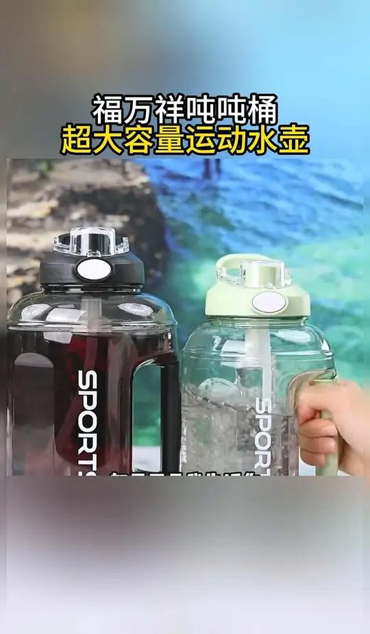 大容量吨吨桶实心把手带茶仓的吨吨桶,少喝碳酸饮料和奶茶,多喝枸杞养生茶,好用又方便 吨吨桶