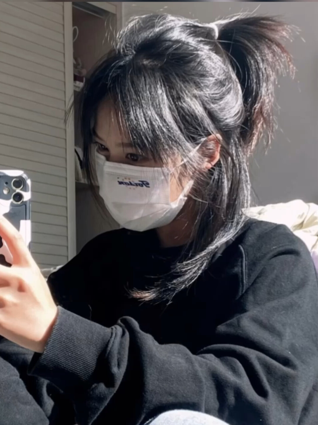 高街女孩的必备发型半扎狼尾鲻鱼头
