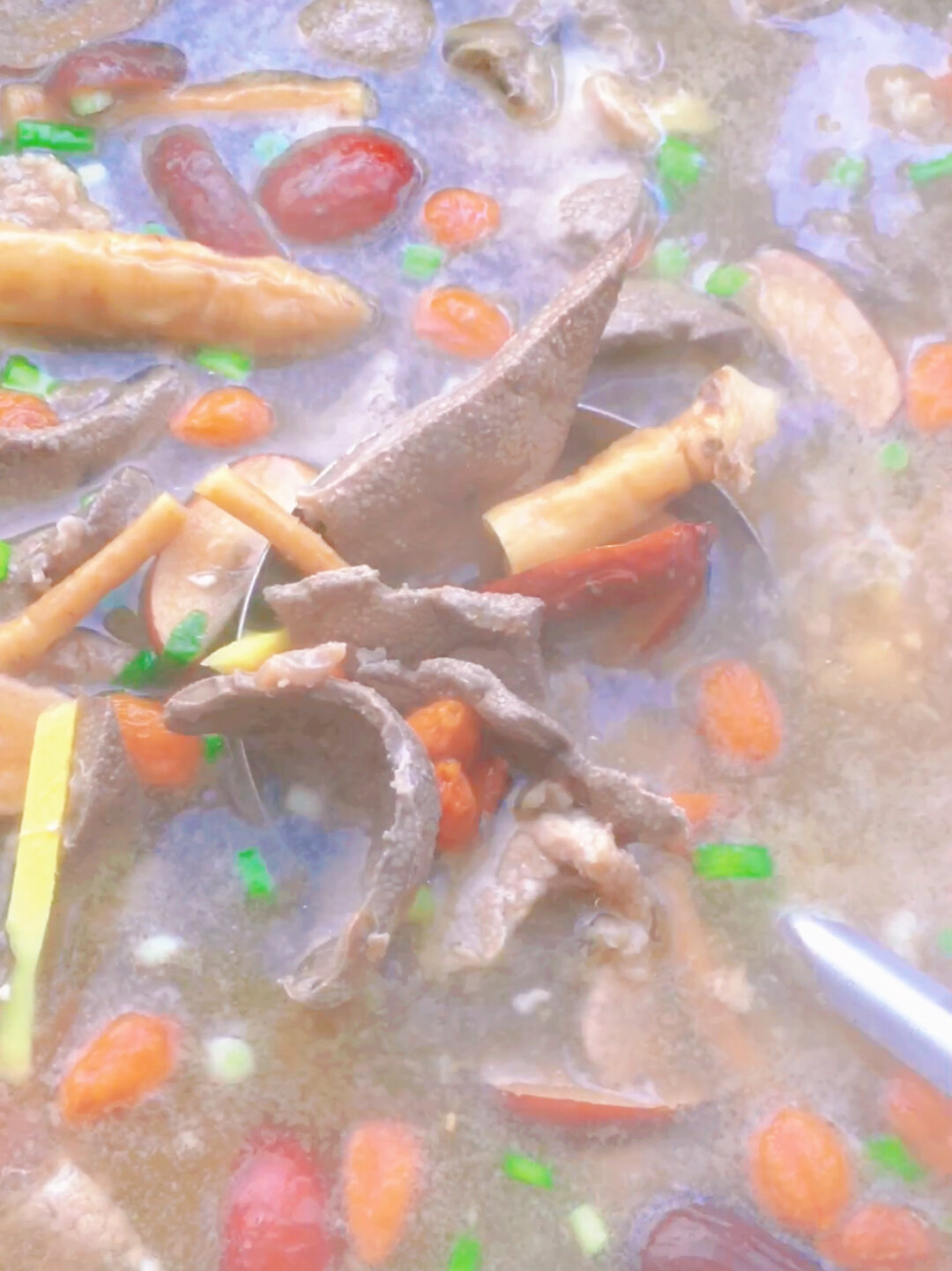 瘦肉猪肝粉肠汤